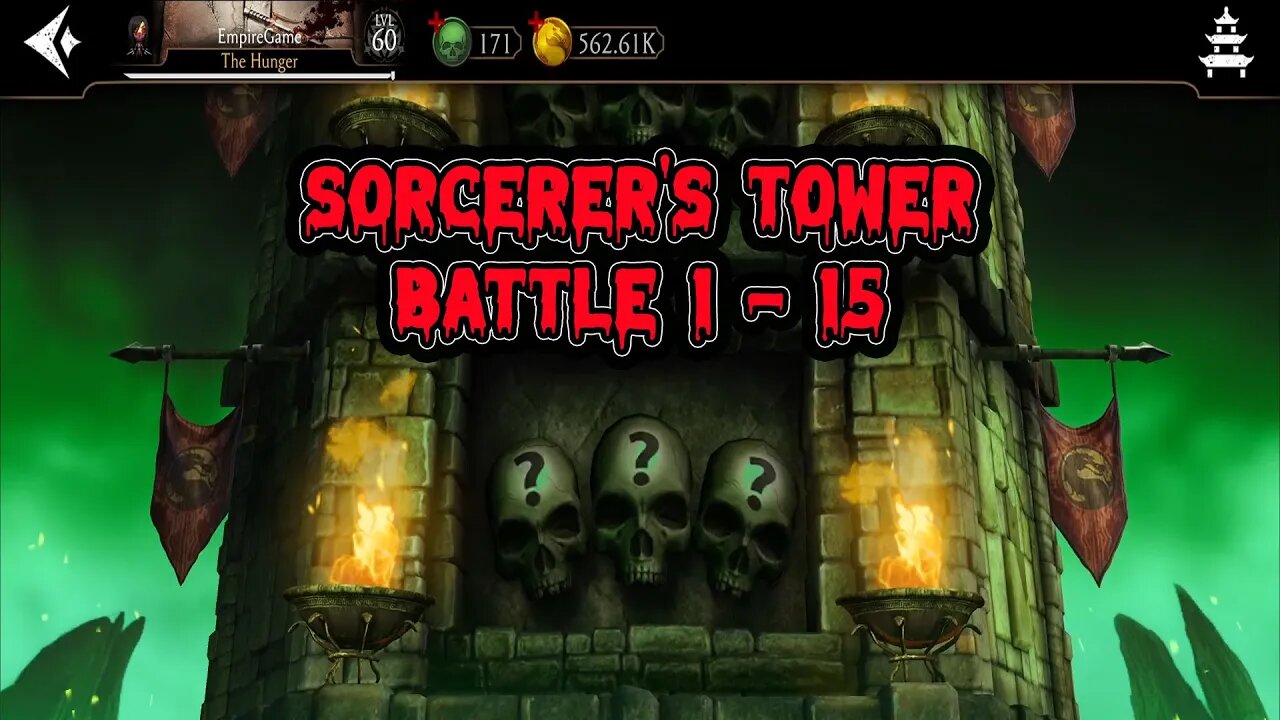 MK Mobile: Sorcerer's Tower Battle 1 - 15 / Battles On Auto