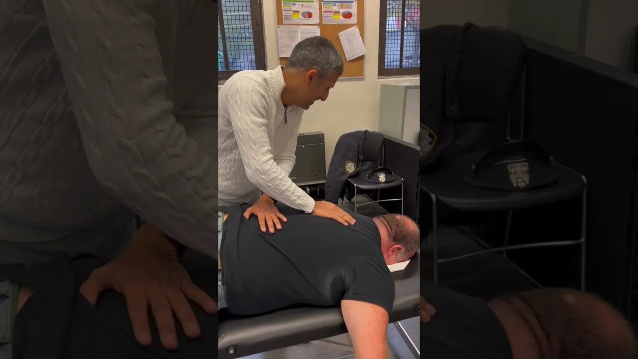 NYPD OFFICER FEELING AMAZING BACK AND SHOULDER PAIN RELIEF !😮‍💨👮🏼‍♀️🤯 | Dr. Boris Nektalov