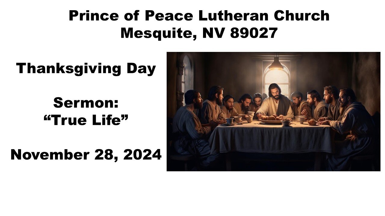 11-28-24 Readings, Sermon & Creed - Prince of Peace Lutheran - Mesquite NV