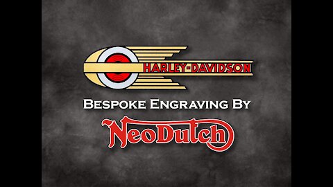 Motorcycle Engraving. Speedball