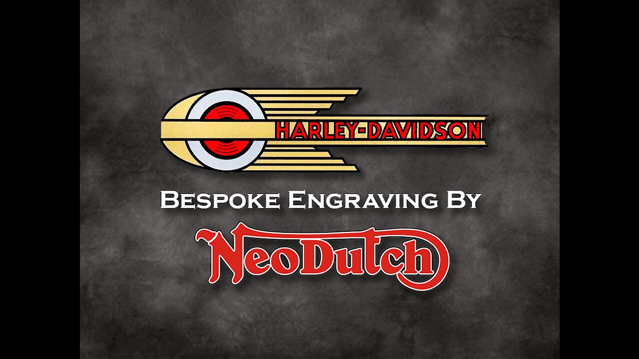 Motorcycle Engraving. Speedball