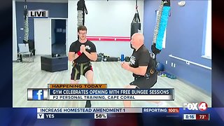 Gym celebrates opening with free bungee classes