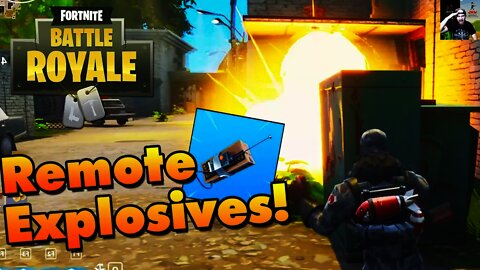 Fortnite *NEW* C4 Remote Explosives! (Blowing Up Enemies With C4)