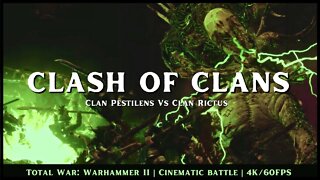 Clash of Clans | Skaven Vs Skaven | Total War Warhammer | Cinematic Battle