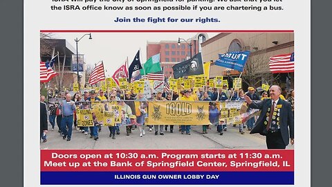 Thousands of gun owners could march to Illinois' capitol today