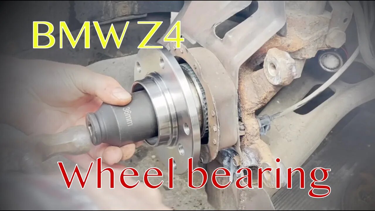 BMW Z4 E85 Front wheel bearing change - Part 16