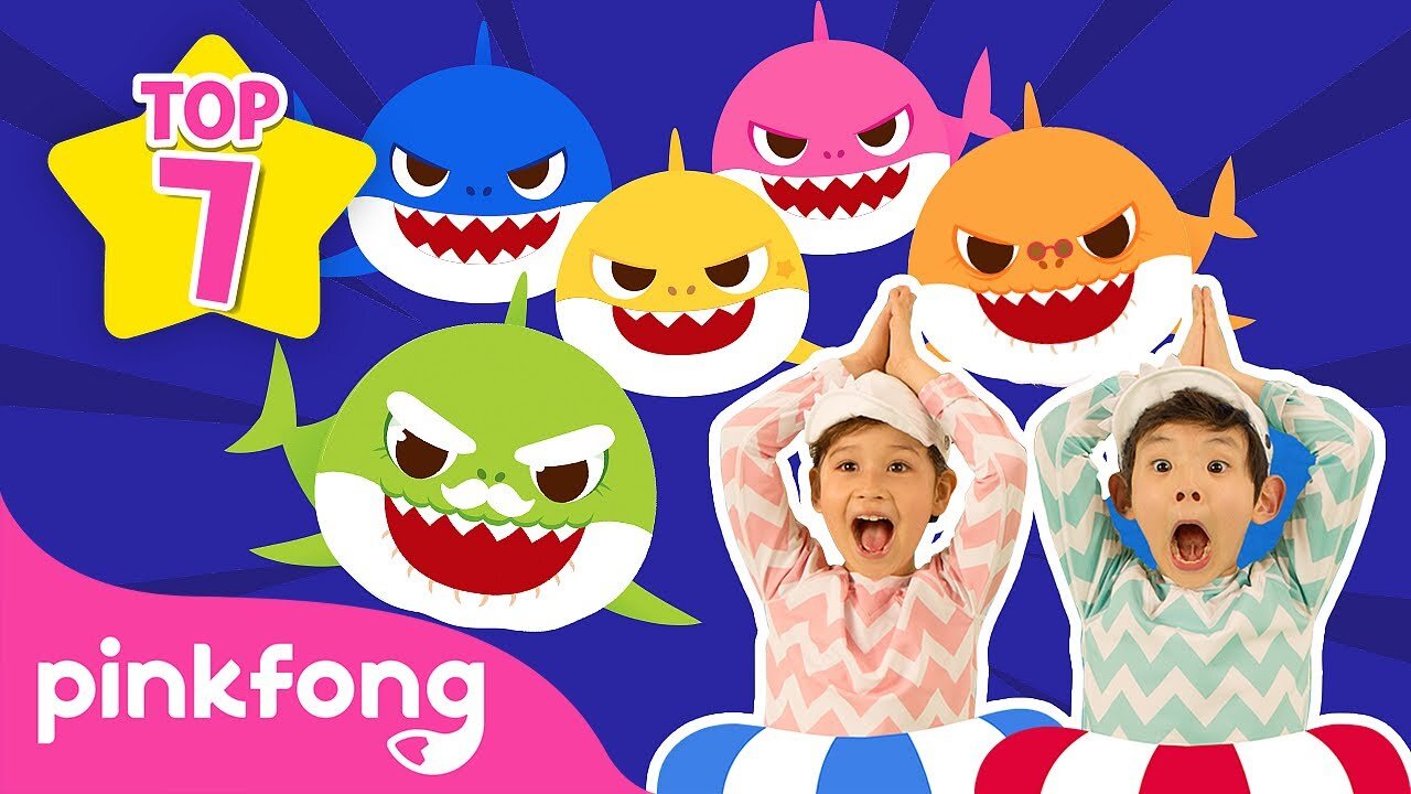 [🏆TOP7] Baby Shark Dance Songs | Animal Songs | Compilation for Kids | Pinkfong Songs for Children