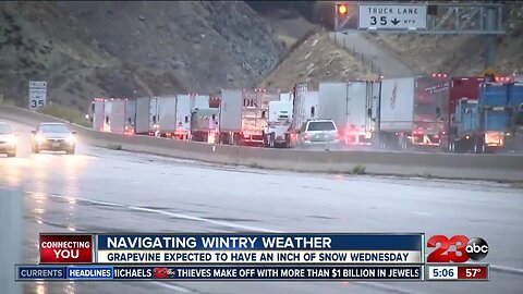 CHP may close I-5 along Grapevine, depending on snowy conditions expected