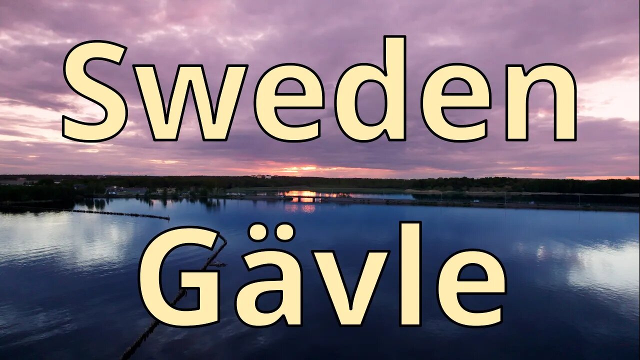 4k Drone Footage | Sweden | Gävle | Sunset