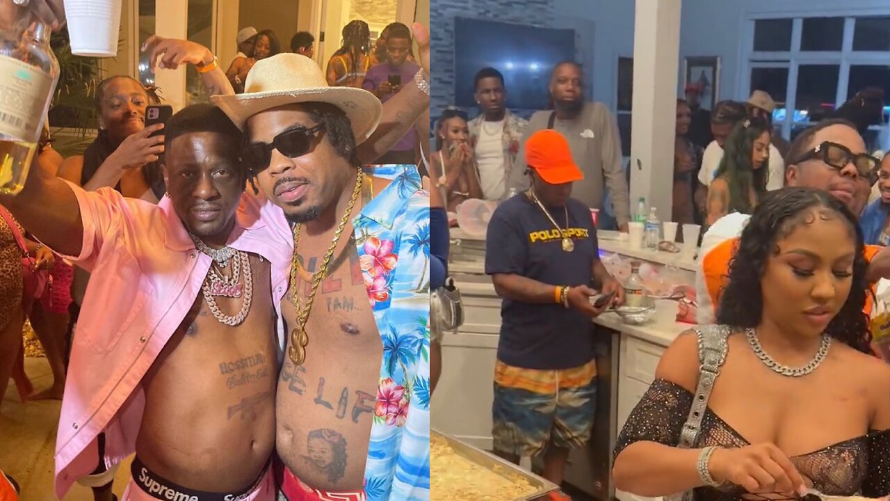 Boosie & Webbie Reunited At Boosie’s Pool Party