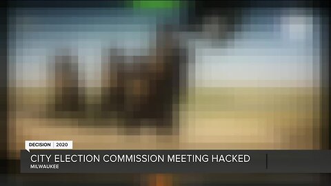 User briefly shares graphic images after taking over Milwaukee Election Commission Zoom meeting