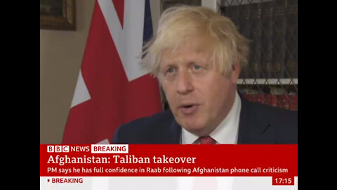 PM BoJo: UK would work with the Taliban "if necessary"