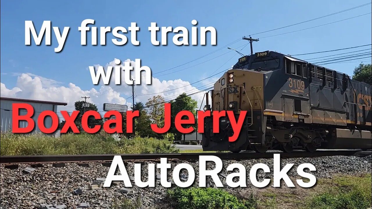 CSX autoracks first train with Boxcar Jerry