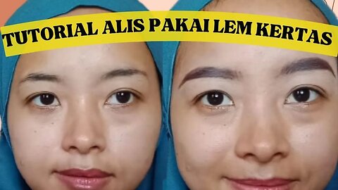 TUTORIAL ALIS ALA MUA PAKAI LEM KERTAS, EMANG BISA?