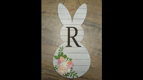 Laser Engrave: Bunny Sign