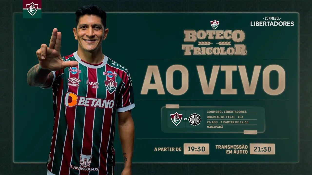 AO VIVO - FLUMINENSE X OLIMPIA | QUARTAS DE FINAL - IDA | CONMEBOL LIBERTADORES 2023