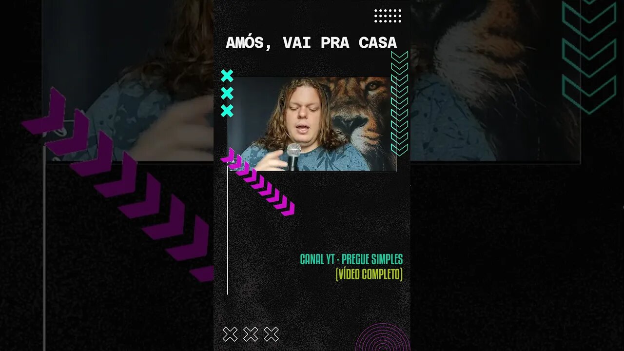 #short Amós, vai pra casa | Pregue Simples - Lucas Herculiani