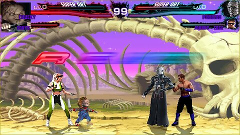 Mugen: Chucky(Child's Play)/Sonya Blade vs Pinhead/Johnny Cage