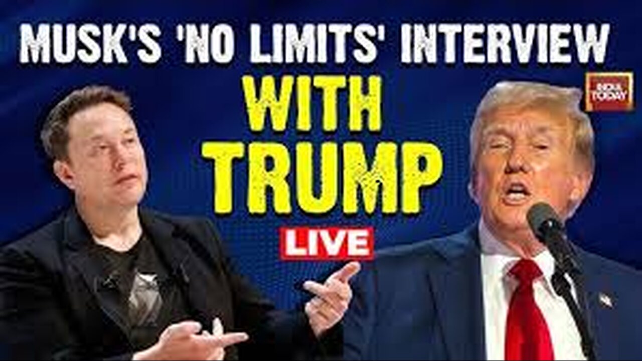 Full Interview - Elon Musk Interview with Donald Trump | Musk Trump Interview No Limits