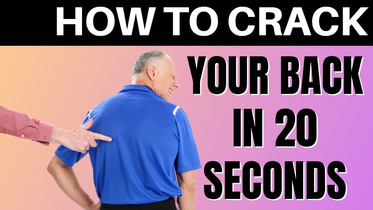 Mid-Back Or Thoracic Pain! How To Crack Your Back In 20 Seconds To Stop It