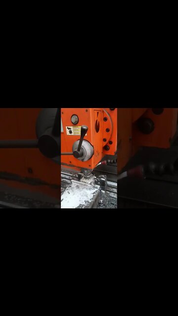 Surface Cutting Operation With NC Control Vertical Milling Machine #shorts