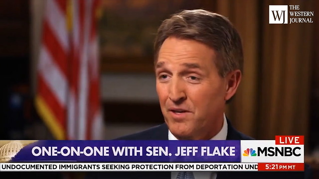 Flake Won't Rule Out Challenging Trump (C1)