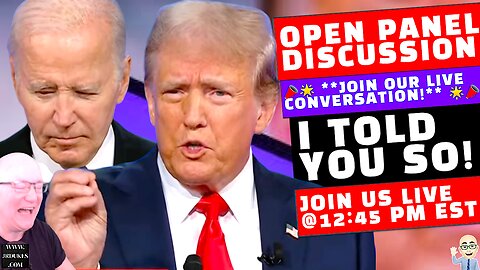 Live Analysis: Biden vs. Trump Debate Breakdown - Open Mic Discussion!