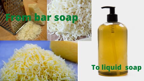 How to make liquid soap from bar soap 😳