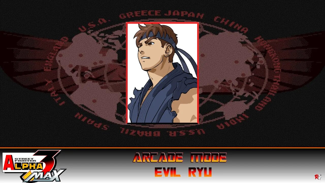 Street Fighter: Alpha 3 Max: Arcade Mode - Evil Ryu