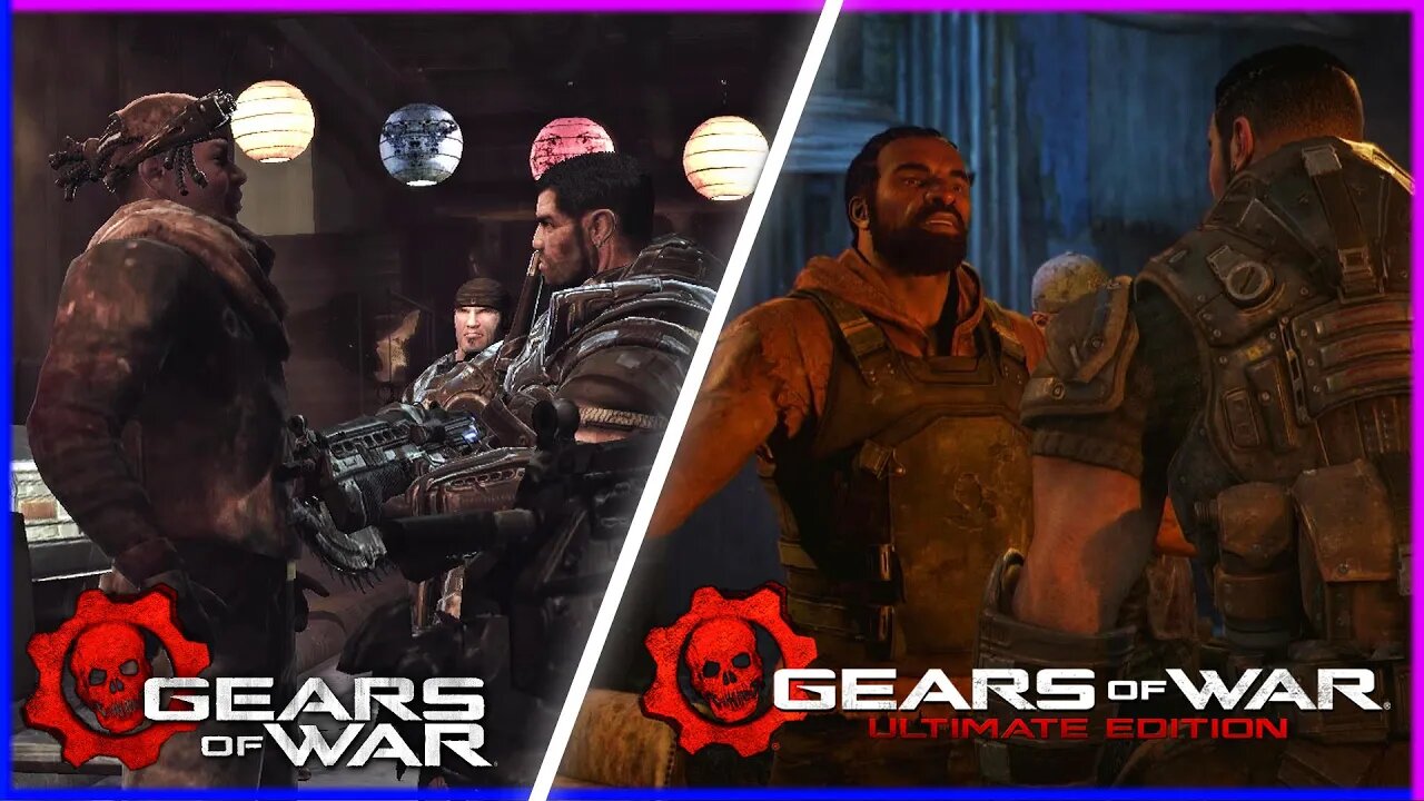 Meeting Franklin In Gears of War Compared to Gears of War: Ultimate Edition