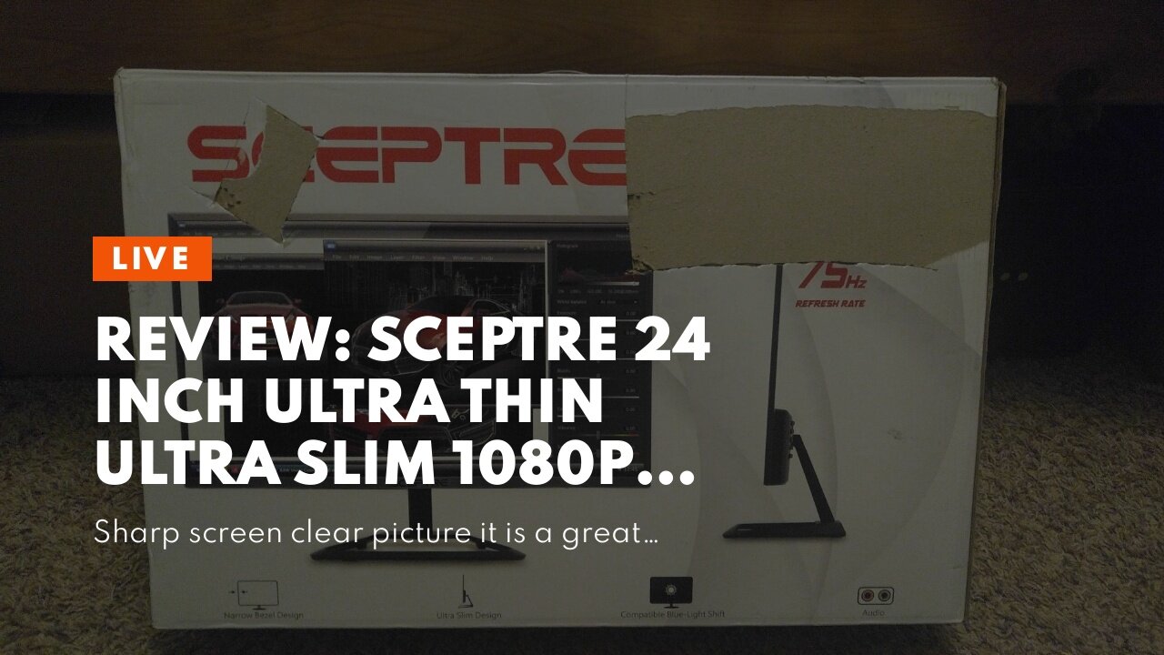 Review: Sceptre 24 Inch Ultra Thin Ultra Slim 1080P 75Hz LED Monitor HDMI VGA, Metal Black (E24...