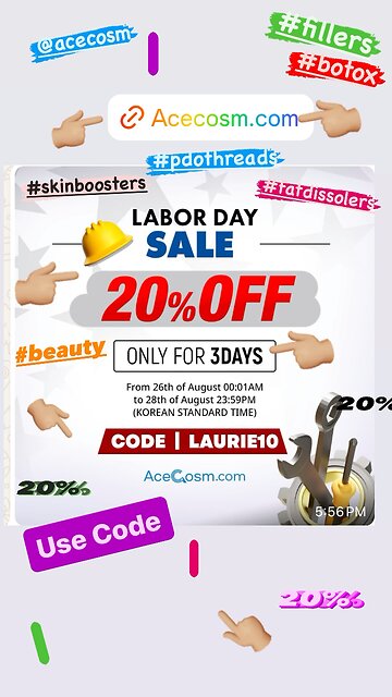 AceCosm Labor Day 3 sale coming soon