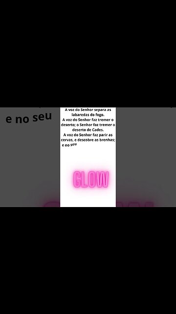 salmo 29 Dai ao SENHOR, ó filhos dos poderosos, dai ao SENHOR glória e força #shorts