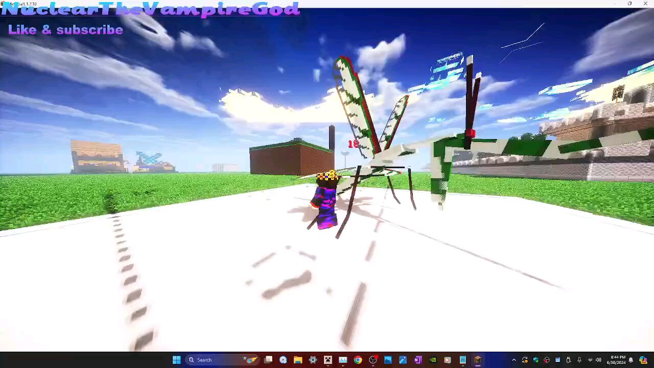 Minecraft mob battle nuclear Joestar vs Mantis