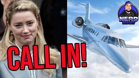 Amber Heard Spotted Using A Private Jet - Call in with Reactions!