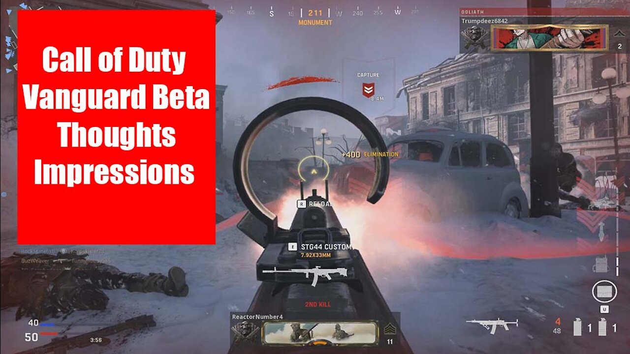 Call of Duty Vanguard Beta Thoughts and Impressions