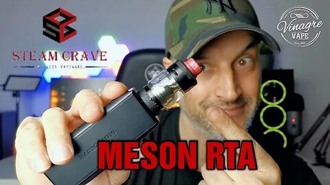 [PT] Steam Crave Meson RTA top airflow single coil