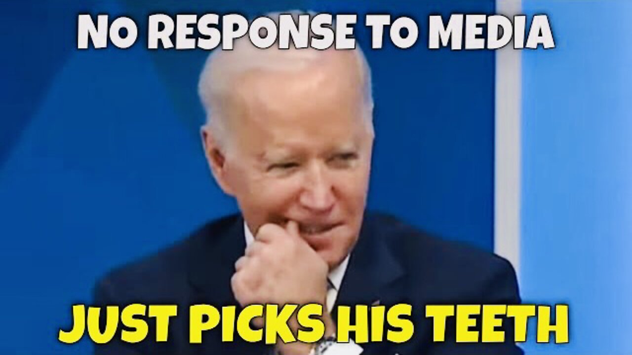 Joe IGNORES Question, picks his teeth instead 🤦‍♂️