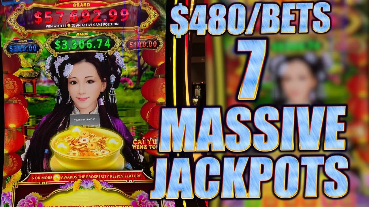 $480 A SPIN: 7 HAND PAYS & The Largest Bet You'll Ever See For Prosperity Link On Youtube!!