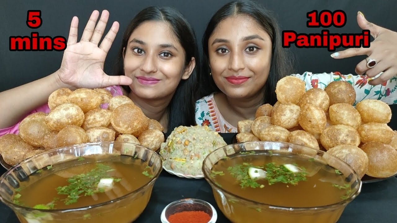 100Spicy🔥🌶️Panipuri Challenge in just 5 mins|Panipuri Eating/Golgappa Eating/Phuchka/ Gupchup Eating