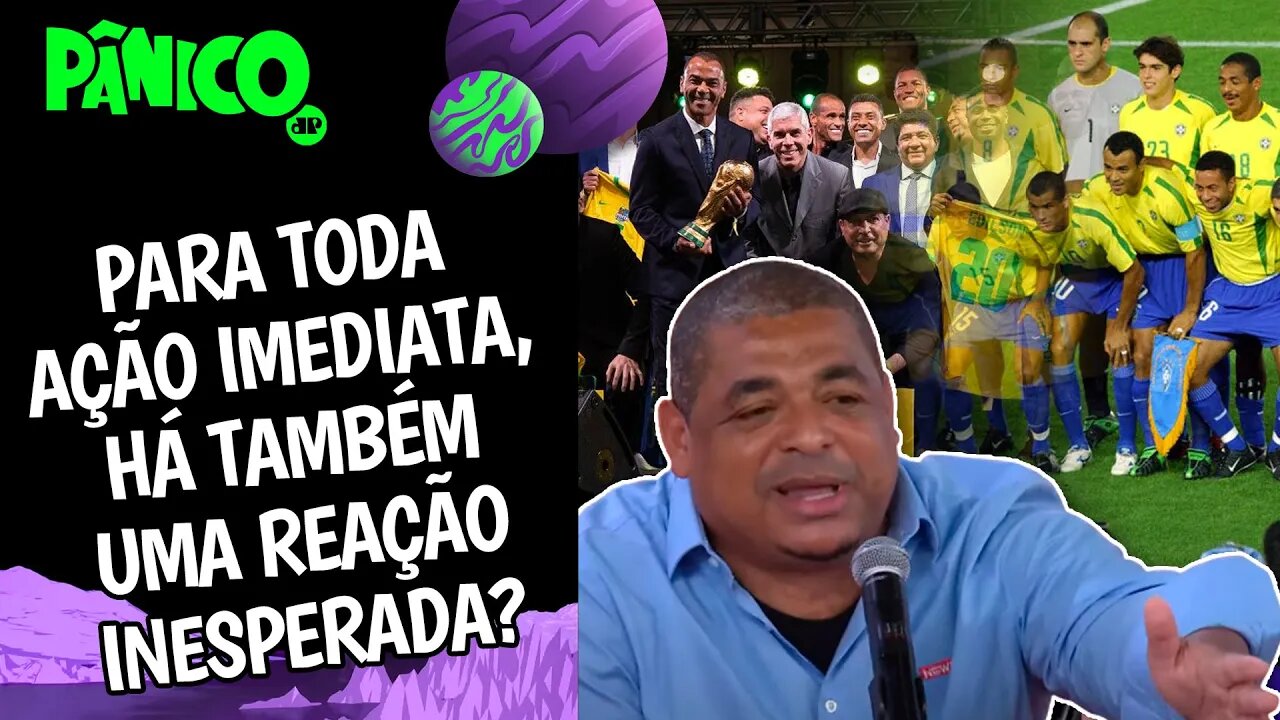 JANTAR DA CBF PELOS 20 ANOS DO PENTA VIROU CENÁRIO DO PLANO REAL DOS CAMPEÕES? Vampeta comenta