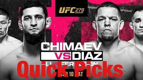 UFC 279 Quick Pick Predictions