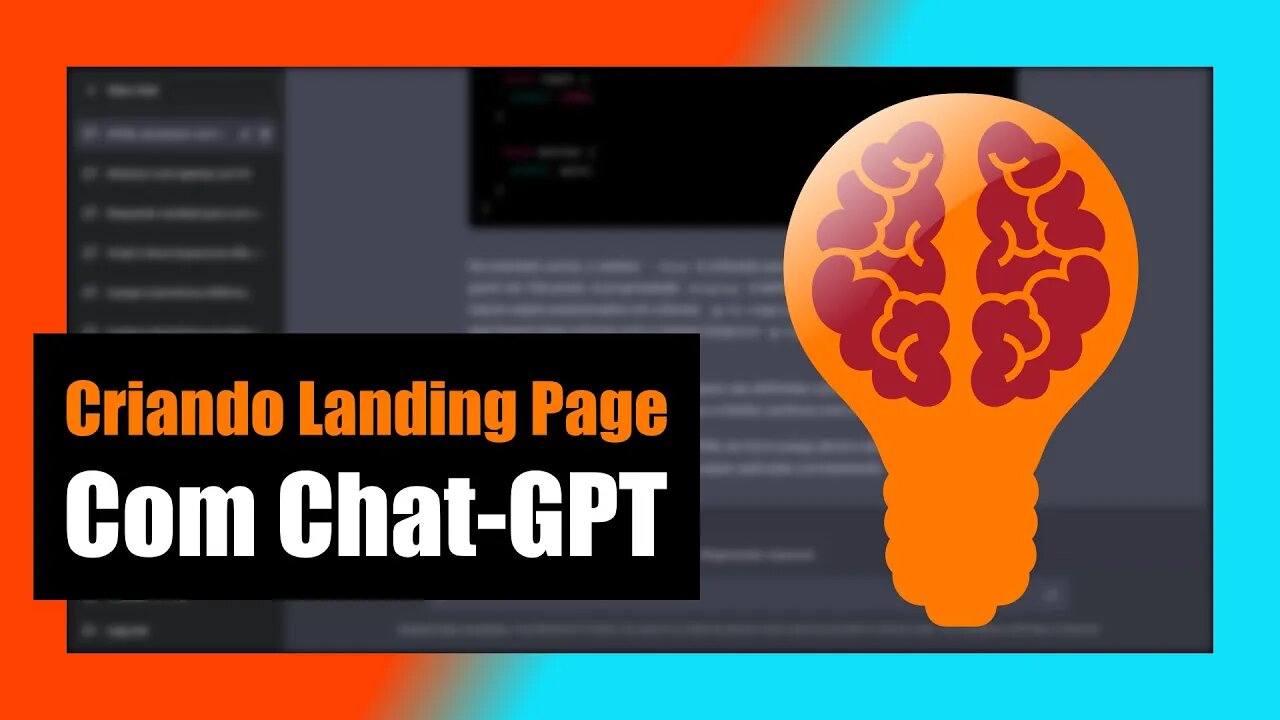 CRIANDO UMA LANDING PAGE UTILIZANDO O CHAT-GPT