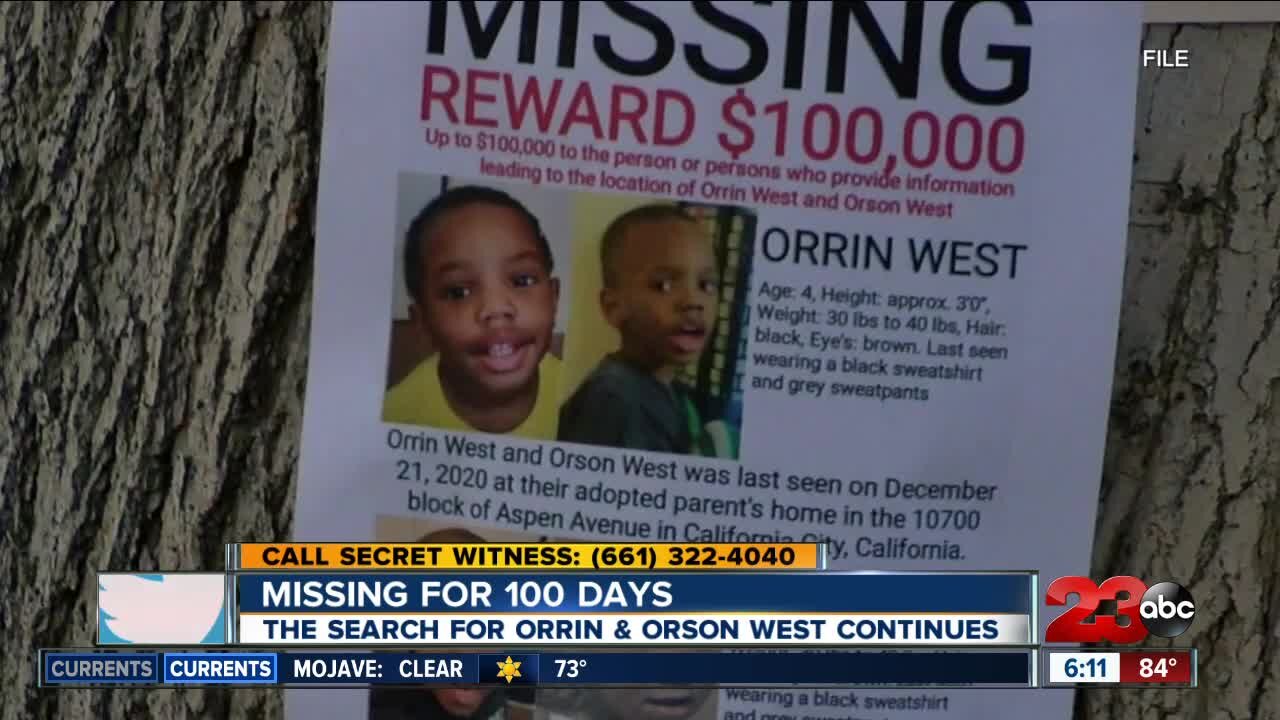 Missing for 100 Days: The search for Orrin and Orson West continues