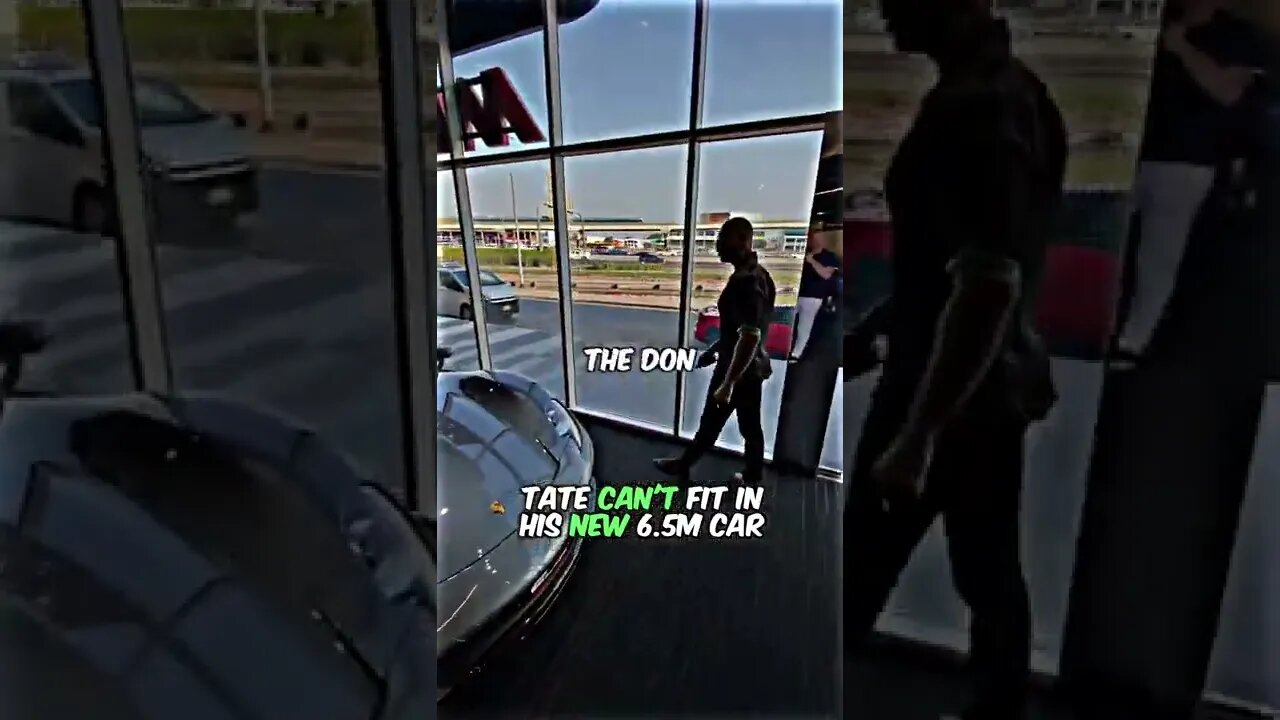 Andrew Tate Can't Fit In His New $6.5 Million Porsche
