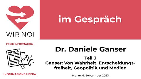 Ganser: Von Wahrheit, Entscheidungsfreiheit, Geopolitik und Medien