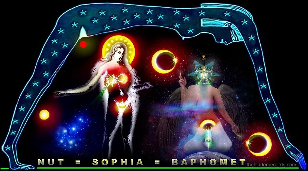 Nut, the Sky Goddess, is Sophia aka Baphomet: the demiurgic Creator of the physical Universe