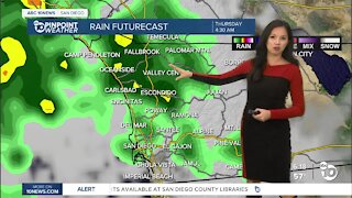 ABC 10News Pinpoint Weather for Wed. Dec. 29, 2021