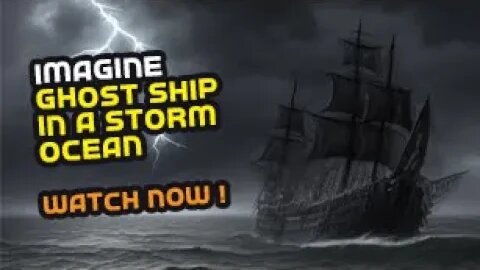 IMAGINE GHOST SHIP IN A STORM OCEAN, ( AI ART, AI GENERATORS )