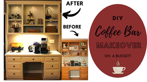 COFFEE BAR UPDATE + DIY COFFE BAR REMODEL